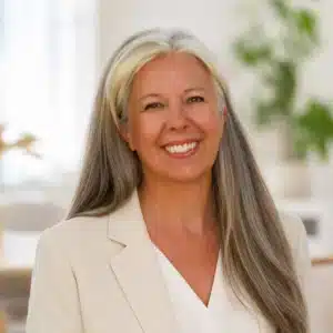 Catherine Walker, founder of LearnyKids, professional portrait for webinar host section