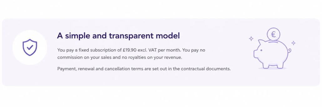 LearnyKids Essential Pack simple and transparent monthly subscription model with no commission or royalties