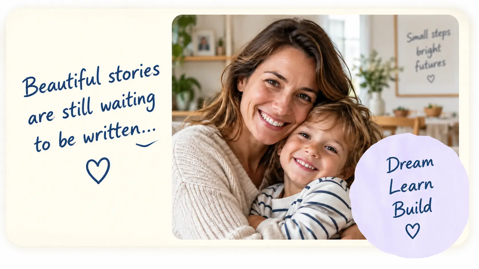 Mother and child smiling together – LearnyKids inspires creativity, learning and meaningful business opportunities
